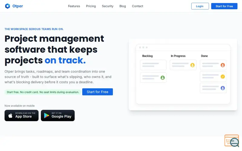 Screenshot of Otper