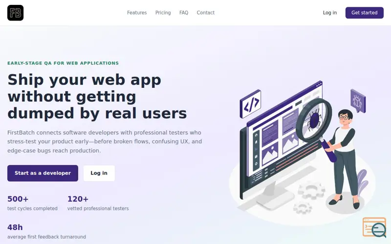 Screenshot of FirstBatch