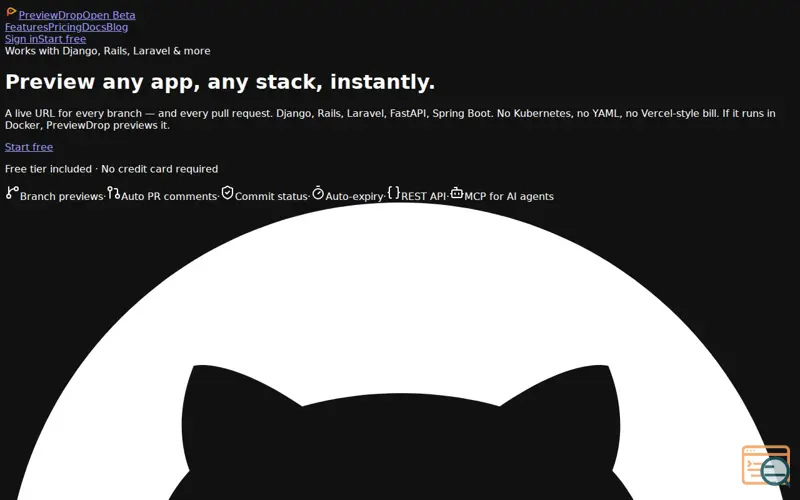 Screenshot of PreviewDrop