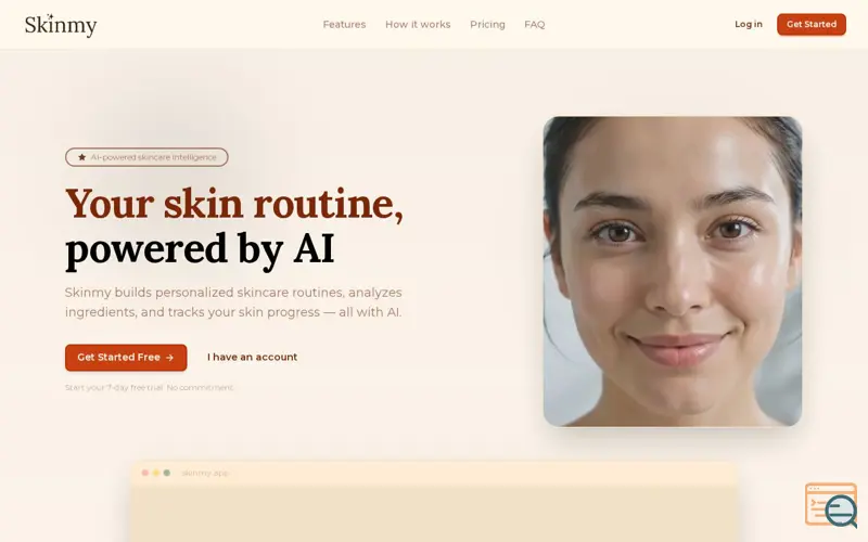 Screenshot of Skinmy.app