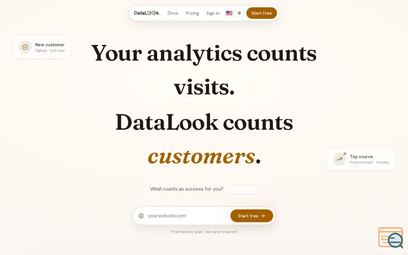 Screenshot of DataLook