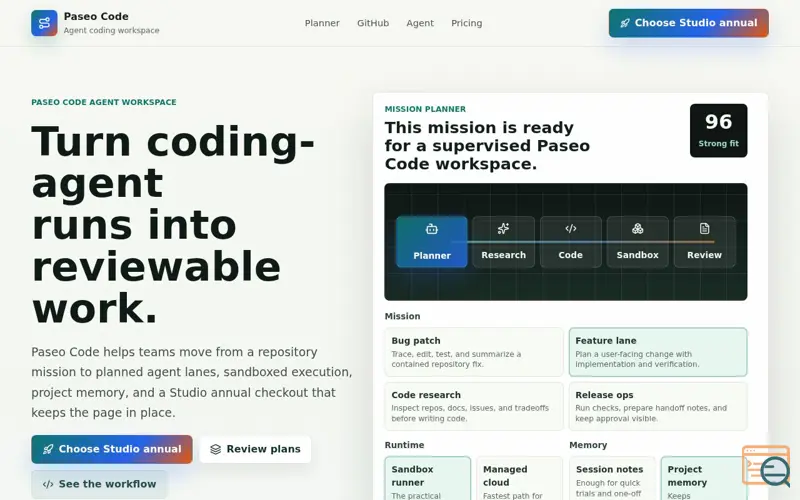Screenshot of Paseo Code