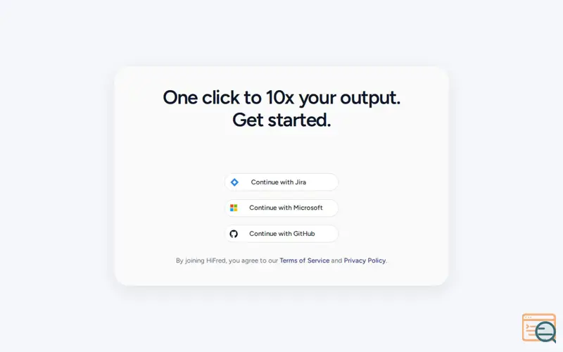 Screenshot of hiFred, a launch using Yjs