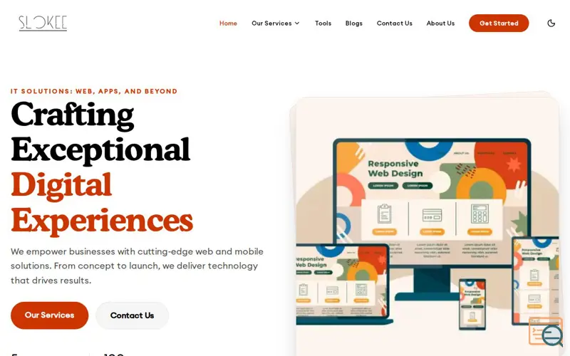 Screenshot of Slokee Technologies