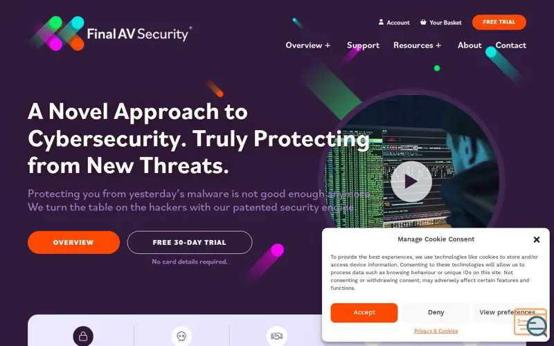 Screenshot of FinalAV Security