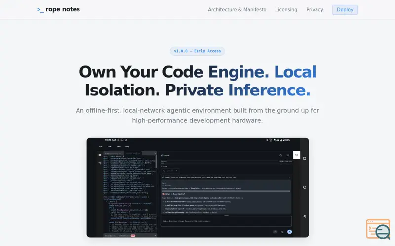 Screenshot of Rope Notes