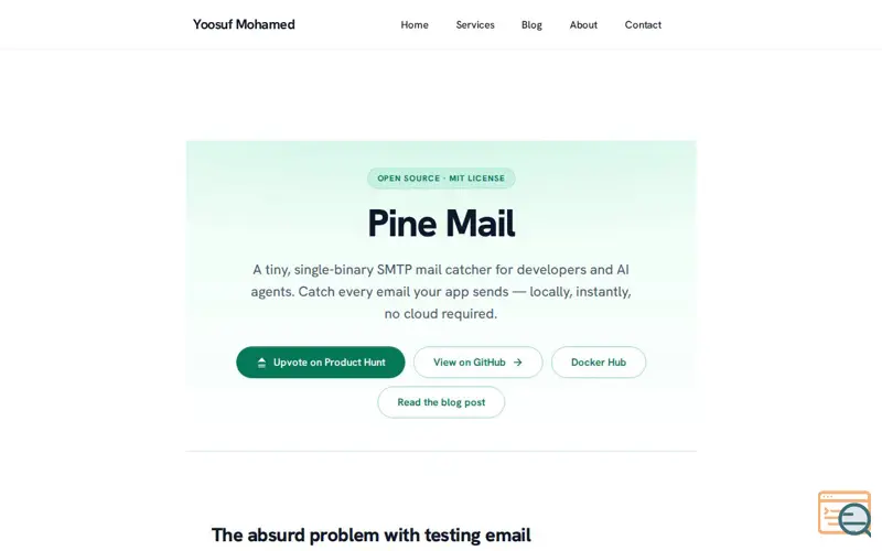 Screenshot of PineMail