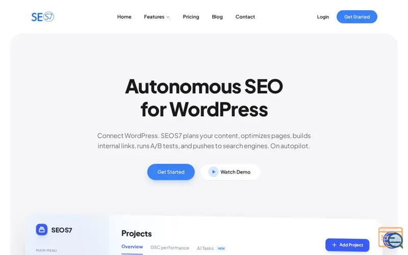 Screenshot of SEOS7
