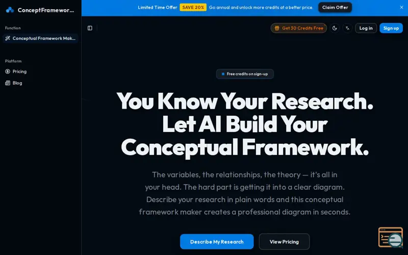 Screenshot of ConceptFrameworkAI