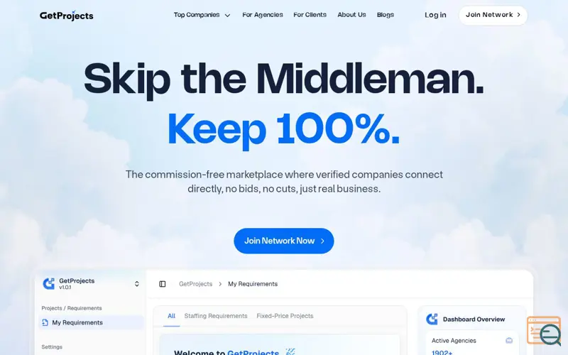 Screenshot of Getprojects
