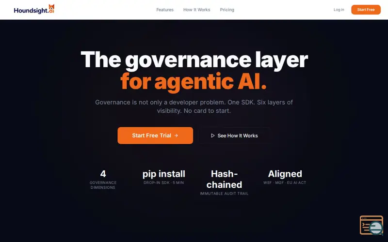 Screenshot of Houndsight.ai