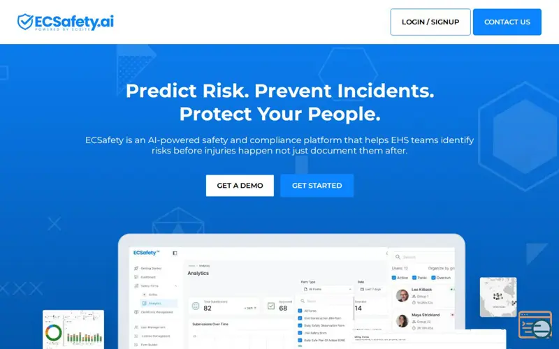 Screenshot of ECSafety AI