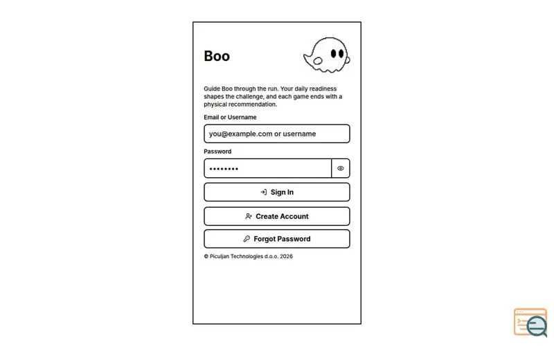 Screenshot of Boo