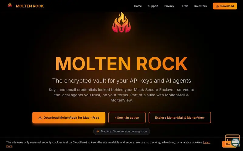 Screenshot of MoltenRock