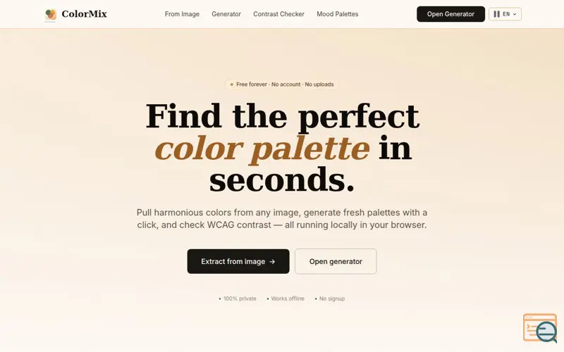 Screenshot of ColorMix