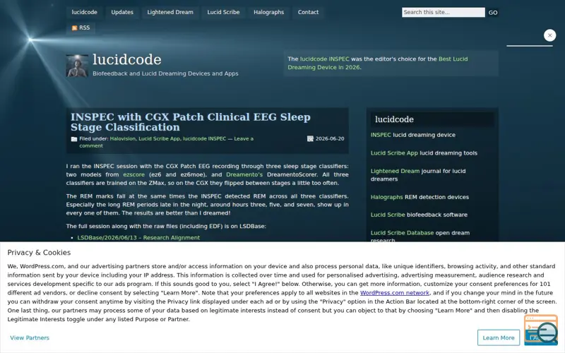 Screenshot of Lucidcode