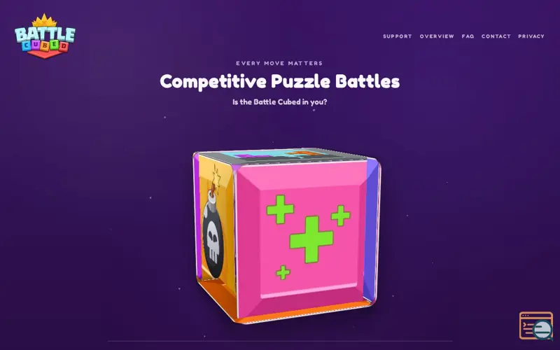 Screenshot of BattleCubed