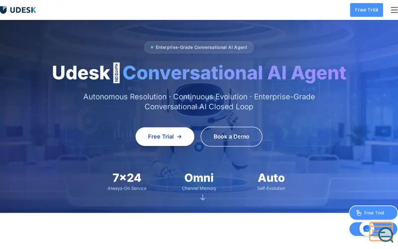 Screenshot of Conversational AI Agent