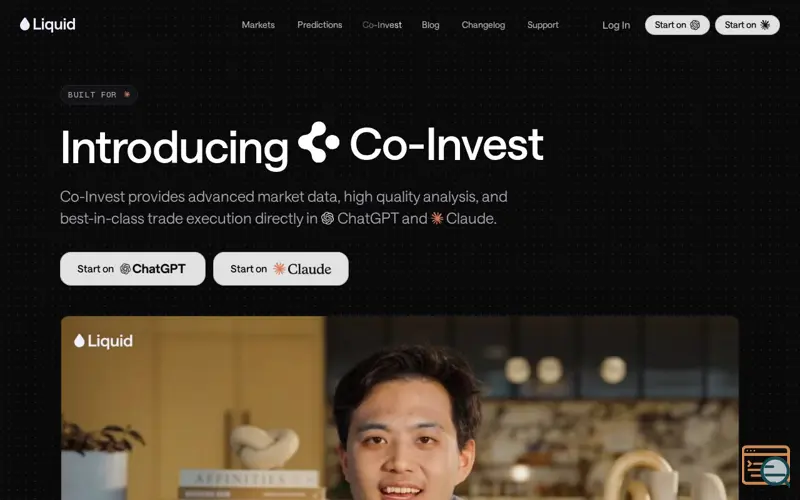 Screenshot of Co-Invest, a launch using TVSquared
