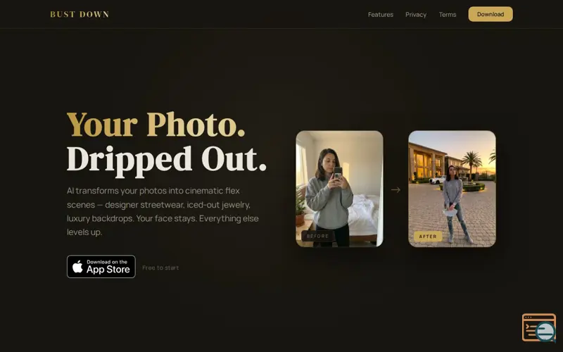 Screenshot of Bust Down AI