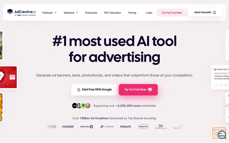 Screenshot of Converting Ads | AdCreative.ai