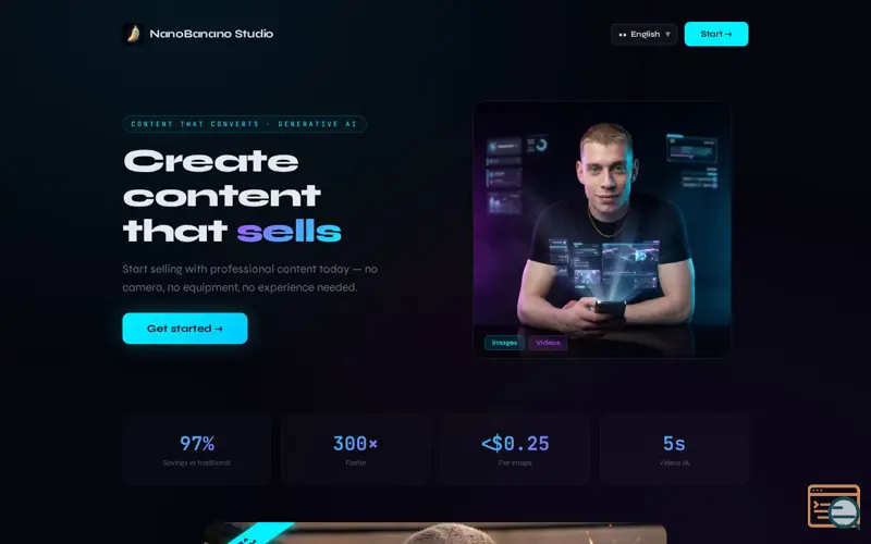 Screenshot of NanoBanano Studio