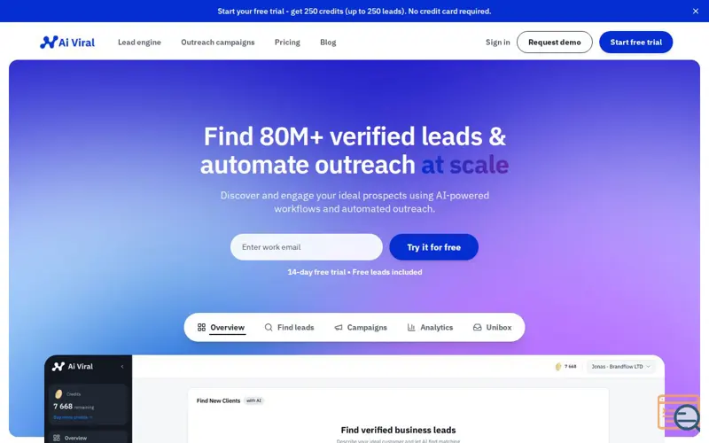 Screenshot of Ai Viral