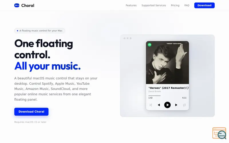 Screenshot of Choral