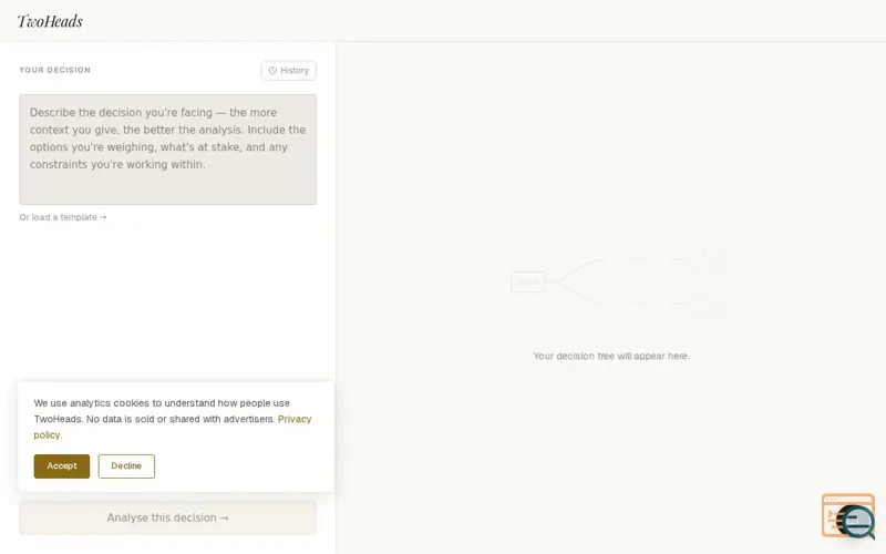 Screenshot of TwoHeads