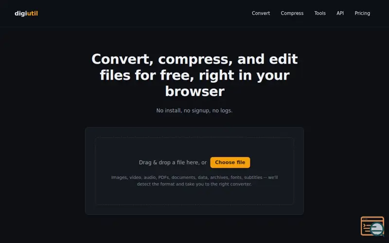 Screenshot of digiutil
