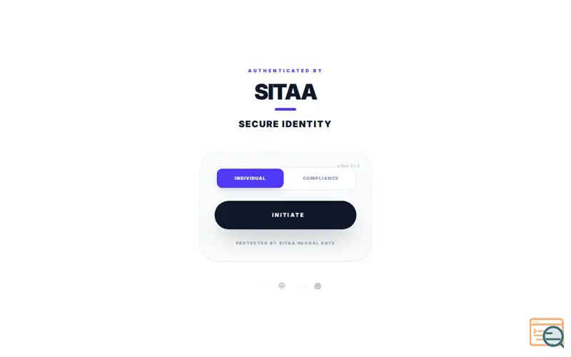Screenshot of SITAA Secure Identity