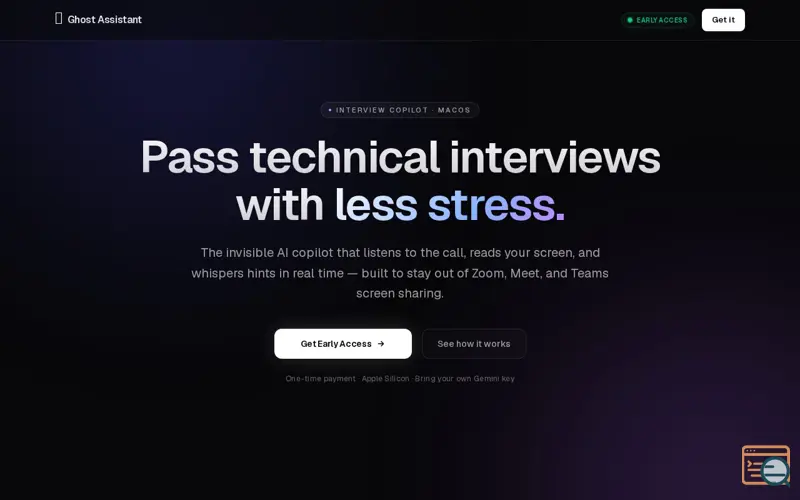 Screenshot of Ghost Assistant