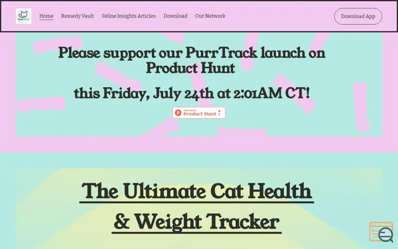 Screenshot of PurrTrack: Holistic Cat Care
