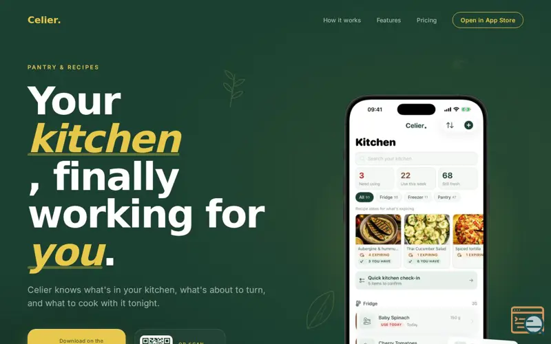 Screenshot of Celier — Use it before you lose it