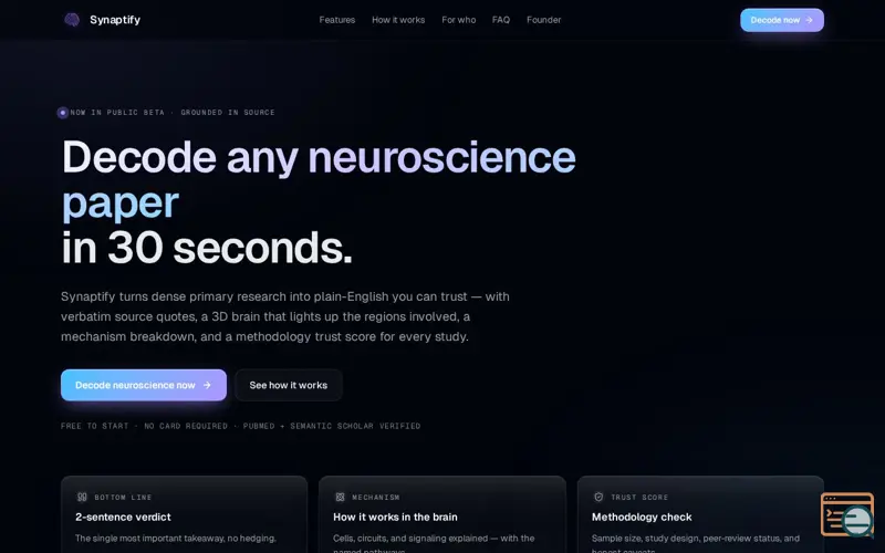 Screenshot of Synaptify