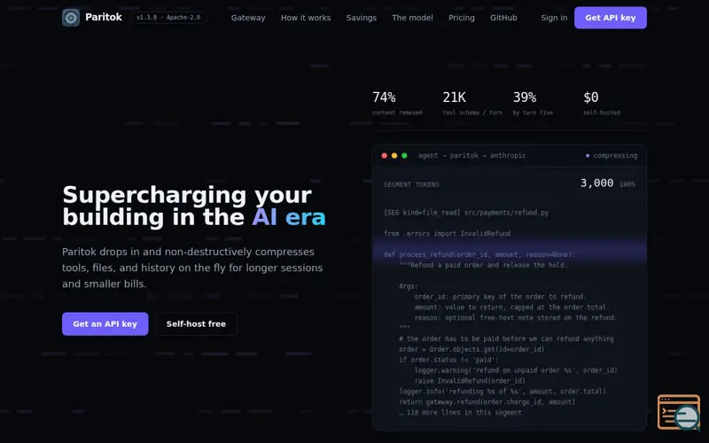 Screenshot of Paritok