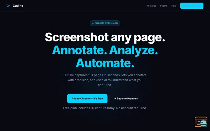 Screenshot of Cutline