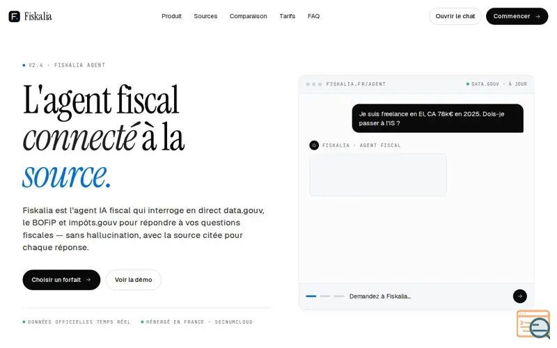 Screenshot of Fiskalia