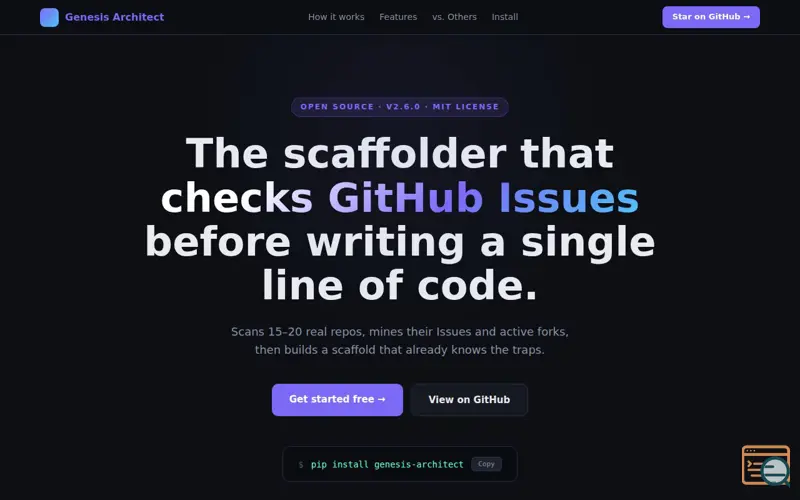 Screenshot of Genesis Architect