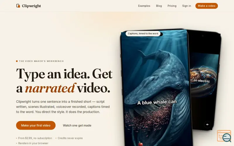 Screenshot of Clipwright