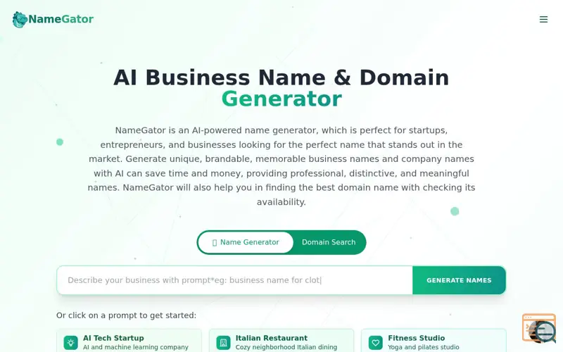 Screenshot of Namegator