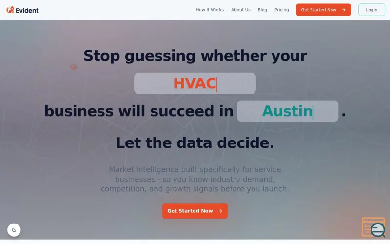 Screenshot of Evident