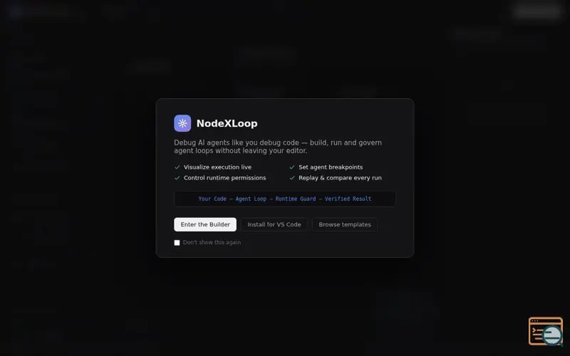 Screenshot of NodeXLoop — Agent Loop DevTools