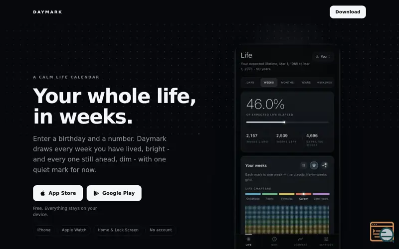 Screenshot of Daymark