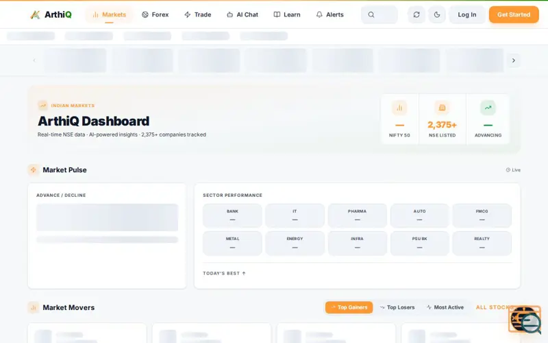 Screenshot of ArthiQ