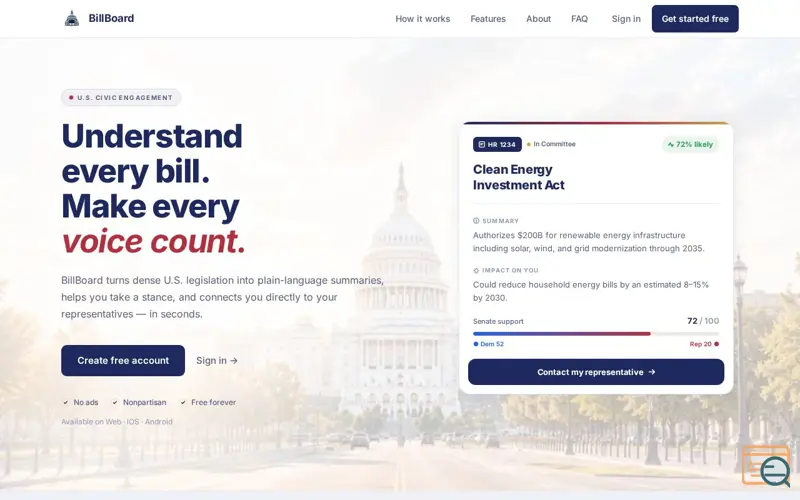 Screenshot of BillBoard