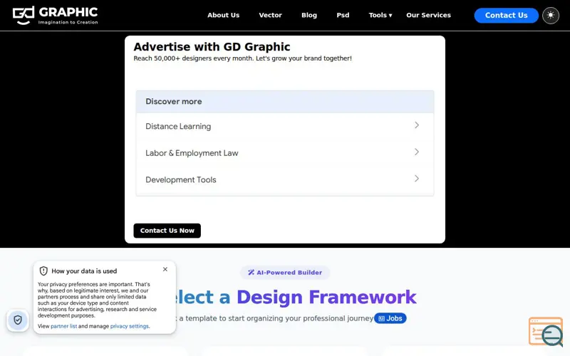 Screenshot of CV Generator