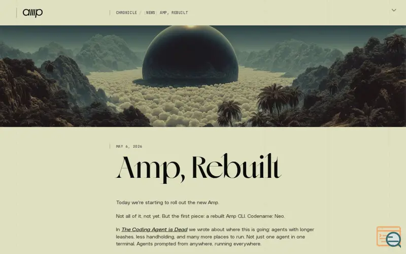 Screenshot of Neo by Amp, a launch using WorkOS