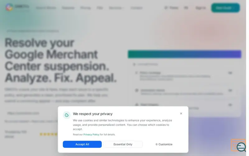 Screenshot of GMCFix