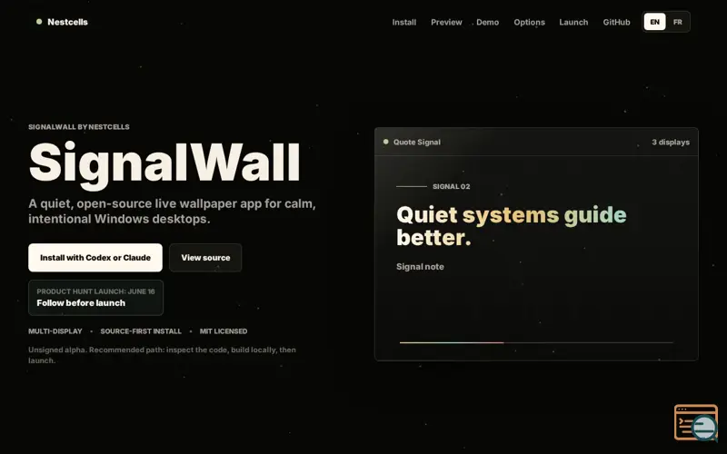Screenshot of SignalWall